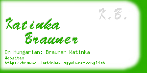 katinka brauner business card